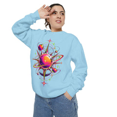 Cosmic Orbit Sweatshirt — Neon Planet Graphic Pullover