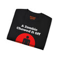 A Zombie Chewed It Off - Unisex Ultra Cotton Tee | Amputee, Leg Amputee, Limb Awareness. Amputee Zombie Fan, Amputee Sunset, Amputee Fun