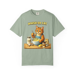 Whisker Cat Baking T-Shirt — Cute Cat Chef Graphic Tee