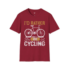 Cycling Enthusiast Unisex T-Shirt - 'I'd Rather Be Cycling' Design