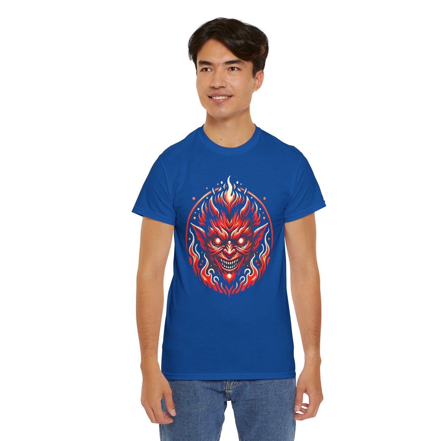 Fiery Fire Imp - Graphic Unisex Heavy Cotton Tee