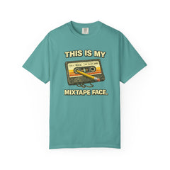 Mixtape Face T-Shirt — Retro Cassette Music Graphic Tee