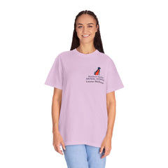 Lauren McGowan Front Logo Back Graphic Baldwin Harbor Animal Hospital "Who Let the Dogs Out?" Tee