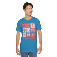 Beachy Soul Unisex Jersey Tee - Perfect Summer Vibes, Casual Wear, Gift for Beach Lovers, Vacation Outfit, Relaxed Style