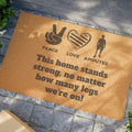 Amputee - Doormat | Amputee Awareness | Limb Awareness | Amputee Humor | Leg Amputee Gift | Unique Doormat | Disability Gift | Motivational