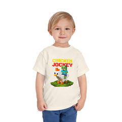Toddler Chicken Jockey Tee - Fun Minecraft Animal T-Shirt for Kids