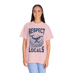 Respect the Locals Whale T-Shirt — Marine Conservation Graphic