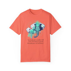 Elephants Graphic  Garment-Dyed T-shirt