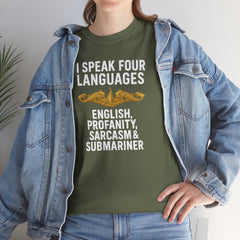 Funny United States Submarine Officer Multilingual T-Shirt