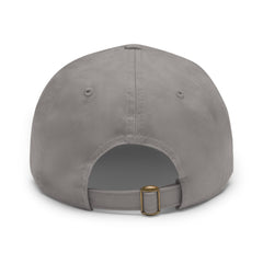 Hempstead Bay Sailing Club Leather Patch Dad Hat — Flying Scot Embroidered Round Patch