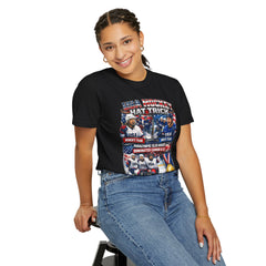 Hockey Hat Trick T-Shirt — USA Men's, Women's & Paralympic Gold Tribute 2026