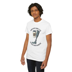Amputee Coffee Humor - Unisex Heavy Cotton Tee