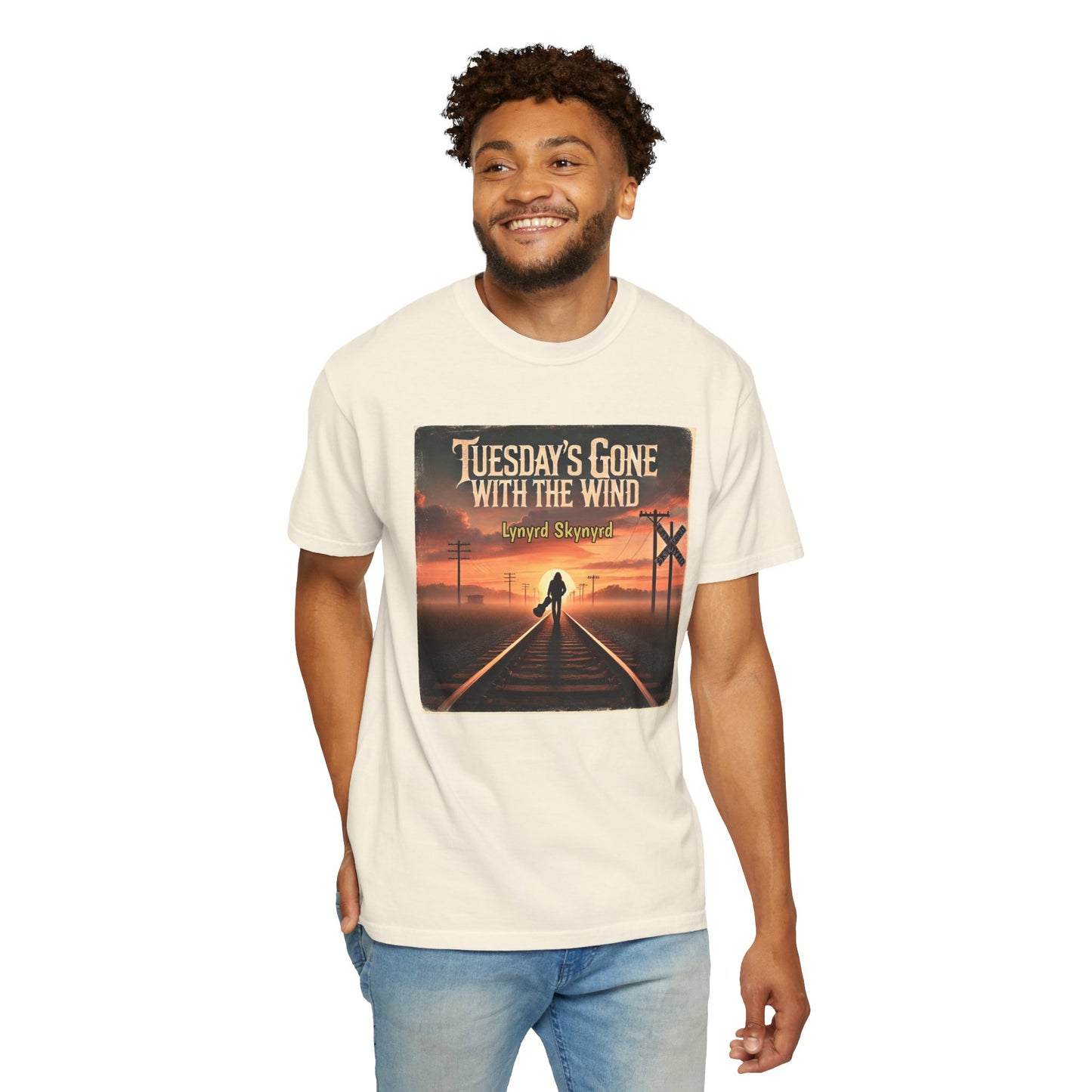 Music Lynyrd Skynyrd Inspired Tuesdays Gone Graphic - Unisex Comfort Colors Shirt