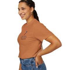 Elizabeth Gill Front Logo Back Graphic Baldwin Harbor Animal Hospital "Who Let the Cats Out?" T Shirt