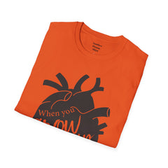 THE BREAKFAST CLUB "When You Grow Up, Your Heart Dies." - Allison Reynolds The Basketcase Unisex Softstyle T Shirt