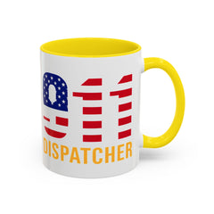 Vintage 911 Dispatcher Patriotic Coffee Mug, 11oz, 15oz