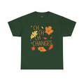 Changes Fall Leaves Graphic - Unisex Heavy Cotton Tee