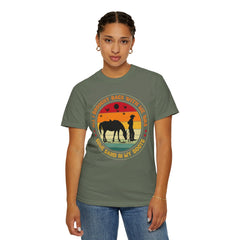 Retro Sand In My Boots Cowboy Rodeo - Graphic Comfort Colors Tee Shirt
