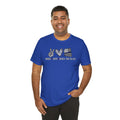 Peace Love Back The Blue in Alaska, Graphic Unisex Short Sleeve Tee