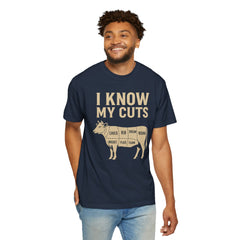 Funny Cow Cuts Unisex T-Shirt - Gift for Meat Lovers, BBQ Parties