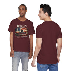 America 250th Submarine 125th Flag T-Shirt — Vintage USA Military Tee