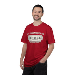 My SSBN Became Razor Blades Graphic Vintage Submarine Veteran Tee
