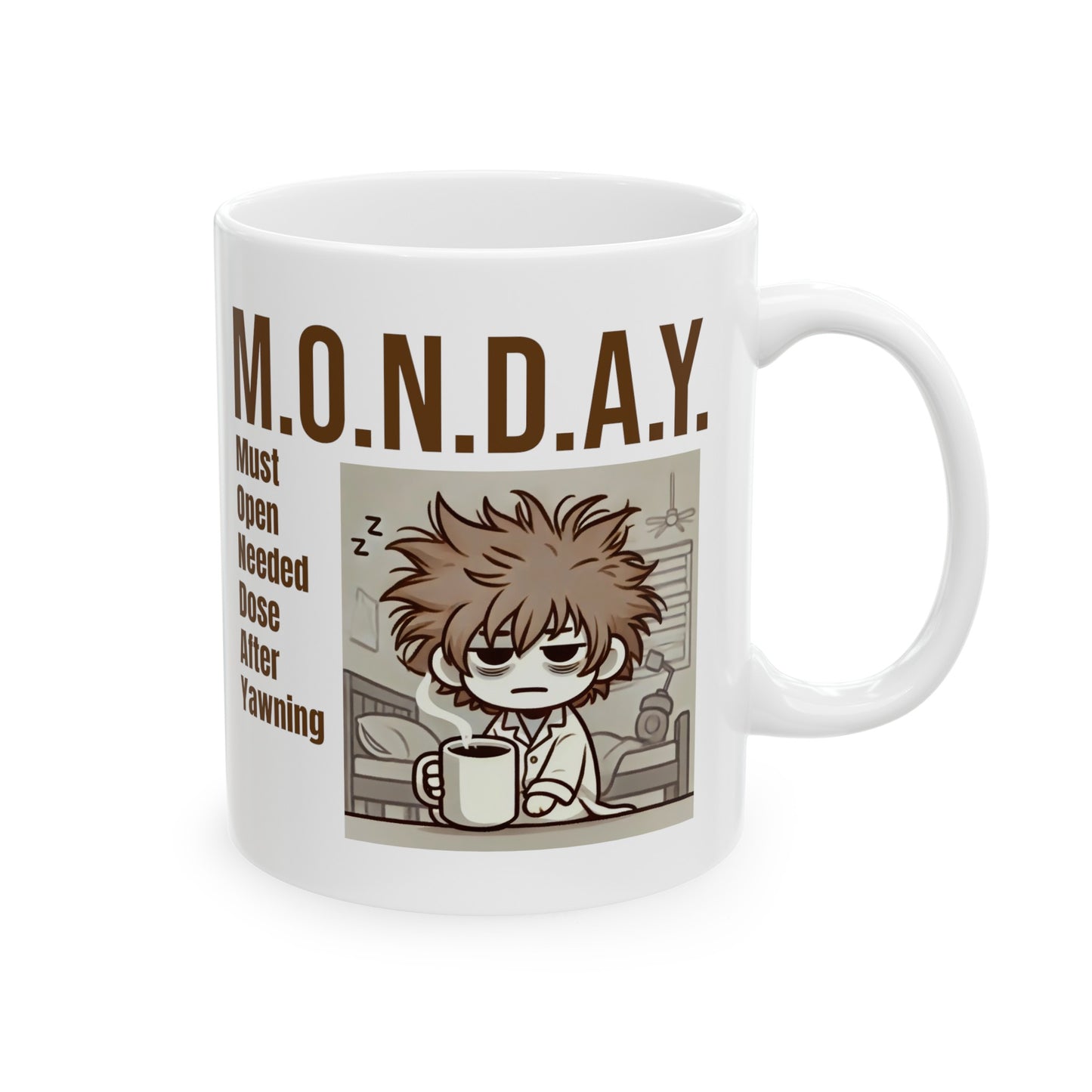 MONDAY Definition Funny Graphic Ceramic Mug, (11oz, 15oz)