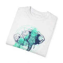 Elephants Graphic  Garment-Dyed T-shirt