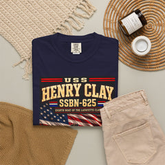 USS Henry Clay SSBN-625 Patriotic Submarine T-Shirt — Forty One for Freedom Design