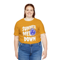 Summer Meltdown Graphic Tee — "Summer Melt Down" Sun Design