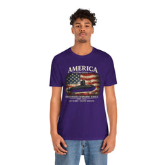 America 250th Submarine 125th Flag T-Shirt — Vintage USA Military Tee