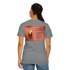 Long Island NY Comfort Colors Garment-Dyed T-shirt with Long Island Ice Tea Cocktail Recipe on Back