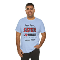 Personalized Funny Sister Insult Tee Shirt
