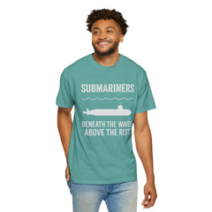 Submariners T‑Shirt — “Beneath the Waves Above the Rest” Navy Crew Tee