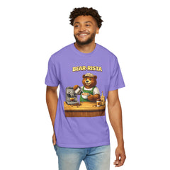 Bear‑Rista Coffee T‑Shirt — Cute Barista Bear Graphic Tee