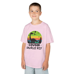 Cousin Saurus Rex Kids Tee - Fun Dino T-Shirt, Kids Birthday Gift, Toddler Dino Merchandise, Summer Playwear, Adventure Clothing