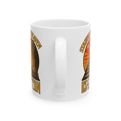 Vintage-Inspired Ceramic Mug for Coffee Lovers, Get The Led Out, Retro Classic Rock Mug