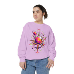 Cosmic Orbit Sweatshirt — Neon Planet Graphic Pullover