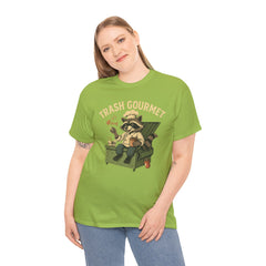 Trash Gourmet Unisex Heavy Cotton Tee, Funny Graphic T-Shirt, Quirky Casual Wear, Unique Gift for Food Lovers, Eco-Friendly Apparel