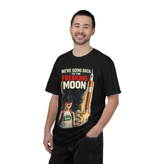We're Going Back to the Freaking Moon T-Shirt — Artemis II Rocket NASA Moon Mission Tee