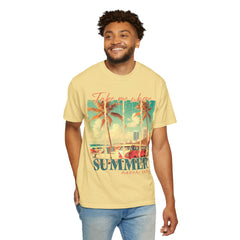 Summer Vibes Graphic T-Shirt - "Take Me Where Summer Never Ends"