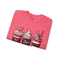Woman's Coffee Valentine - Unisex Heavy Blend™ Crewneck Sweatshirt