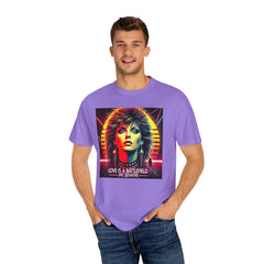 80s Music Love Is A Battlefield - Graphic Comfort Colors Garment Dyed Shirt