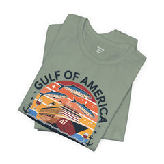 Gulf of USA Courtesy of 47 Graphic Unisex Jersey Tee
