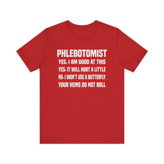 Phlebotomist Humor Tee, Funny Medical Shirt, Nurse Gift, Blood Tech Wear, Cute Phlebotomy Humor, Healthcare Apparel
