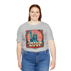 July 4th Statue Of Liberty Freedom - Graphic Unisex Short Sleeve Tee