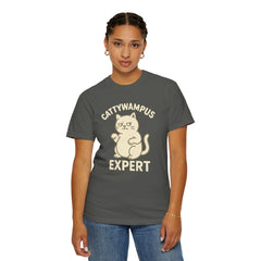 Cattywampus Expert T-Shirt | Funny Cat Tee, Gift for Cat Lovers, Cute Pet Shirt, Casual Wear, Unisex Apparel