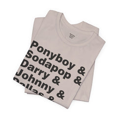 The Outsiders Shirt, Greasers Characters Shirt, Unisex Jersey Short Sleeve Tee