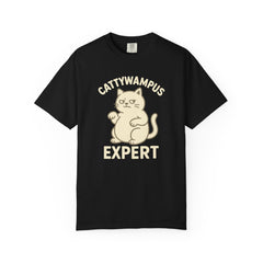 Cattywampus Expert T-Shirt | Funny Cat Tee, Gift for Cat Lovers, Cute Pet Shirt, Casual Wear, Unisex Apparel