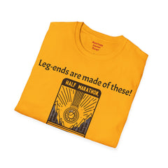 Leg Amputee Humor - Unisex Softstyle T-Shirt / Running a Marathon / One Leg Humor / Awards Medal / Funny Story / One Leg Warrior